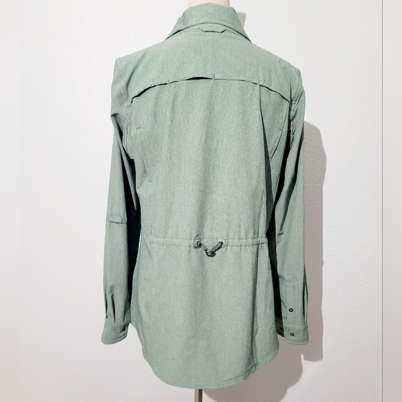 Duluth Trading SPF Women’s Sol Survivor Sun Protection Shirt Green Size Medium - Picture 4 of 11